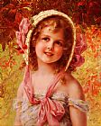 Emile Vernon The Cherry Bonnet painting